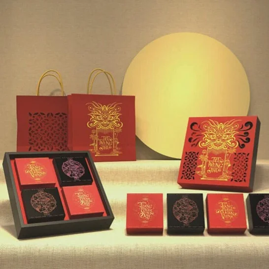 Hộp giấy đựng 4 bánh Trung thu 