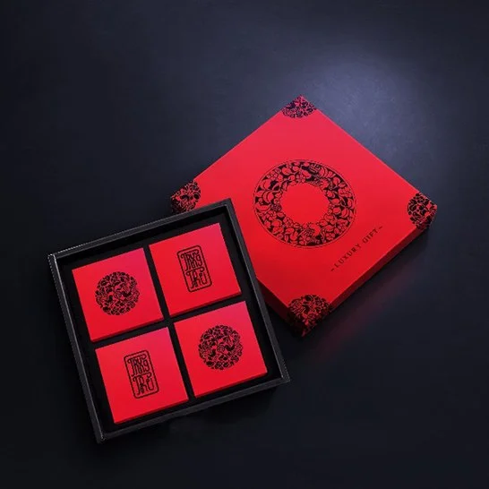 Hộp giấy đựng 4 bánh Trung thu 