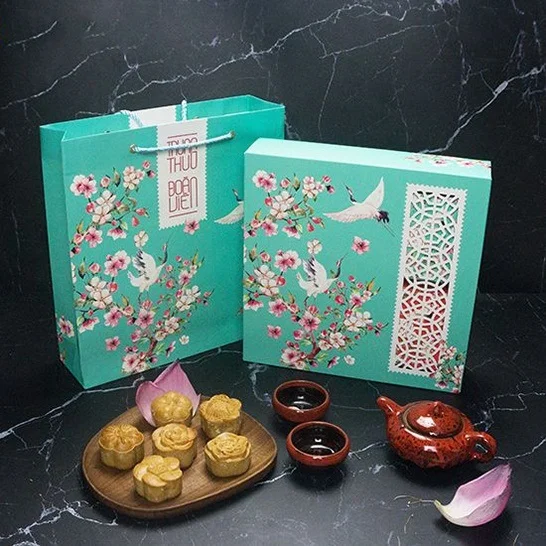 Túi hộp đựng 4 bánh Trung thu DAP-PB 010053