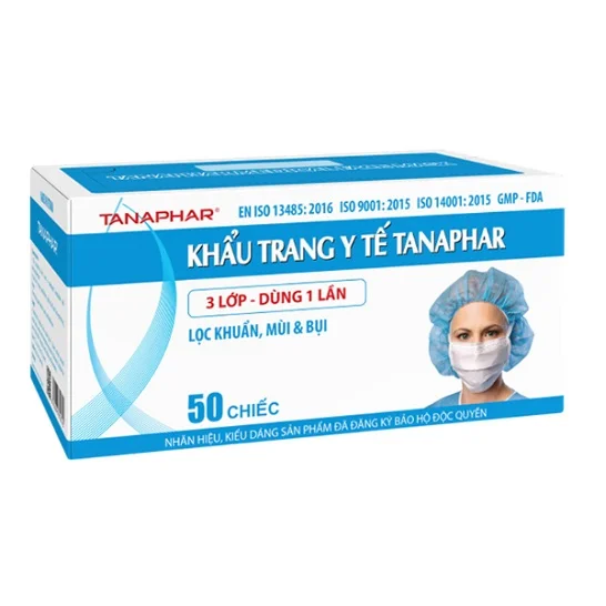 Hộp khẩu trang y tế 18.5cm x 10cm x 11cm