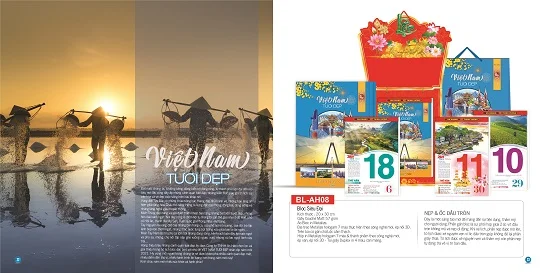 Mẫu lịch bloc siêu đại BL-AH08