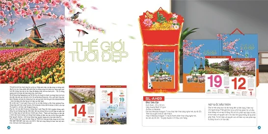 Mẫu lịch bloc siêu đại BL-AH09
