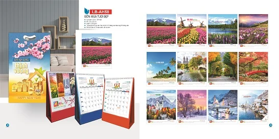 Mẫu lịch để bàn LB-AH58