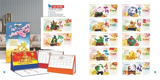 Mẫu lịch để bàn LB-AH61