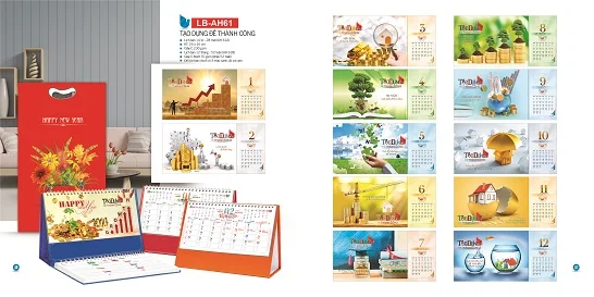 Mẫu lịch để bàn LB-AH61