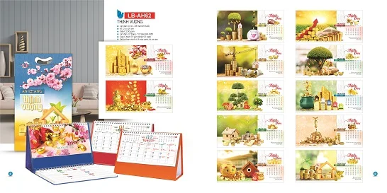 Mẫu lịch để bàn LB-AH62