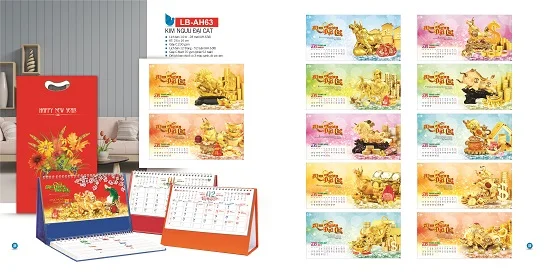 Mẫu lịch để bàn LB-AH63