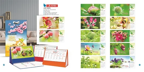 Mẫu lịch để bàn LB-AH64