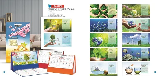 Mẫu lịch để bàn LB-AH66