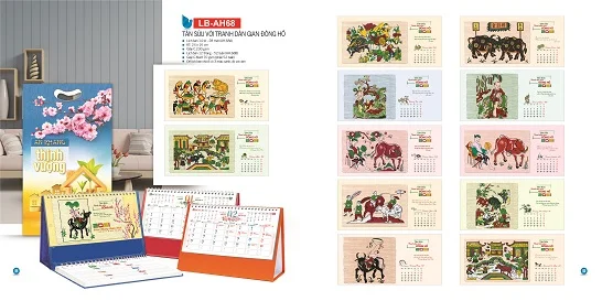 Mẫu lịch để bàn LB-AH68