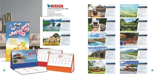 Mẫu lịch để bàn LB-AH70