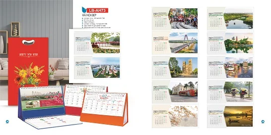 Mẫu lịch để bàn LB-AH73