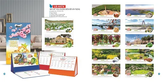 Mẫu lịch để bàn LB-AH74