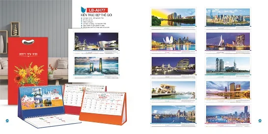 Mẫu lịch để bàn LB-AH77