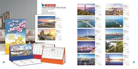 Mẫu lịch để bàn LB-AH78