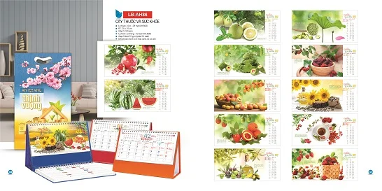 Mẫu lịch để bàn LB-AH86