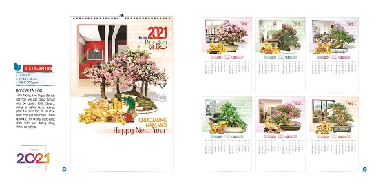 Mẫu lịch treo tường 7 tờ LX7T-AH104