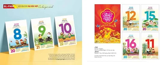 Mẫu lịch bloc đại đặc biệt BL-PN06