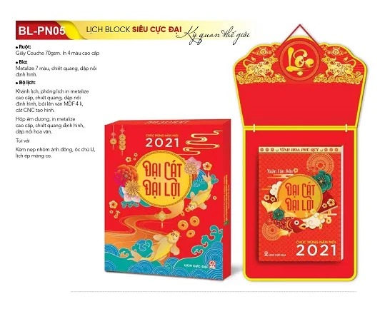 Lịch bloc siêu cực đại “Kỳ quan thế giới”