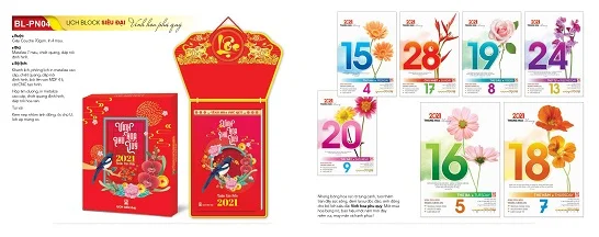 Mẫu lịch bloc siêu đại BL-PN04