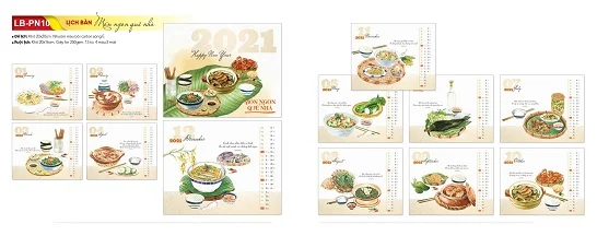 Mẫu lịch để bàn LB-PN10