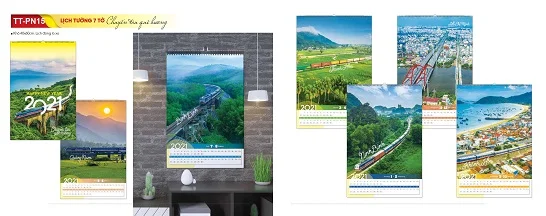 Mẫu lịch treo tường 7 tờ TT-PN15