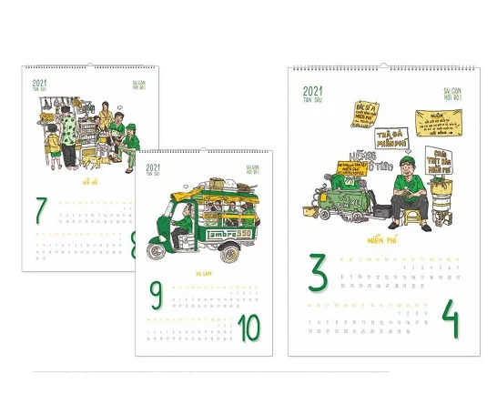 Mẫu lịch treo tường 7 tờ TT-PN18 Mẫu lịch treo tường 7 tờ TT-PN18