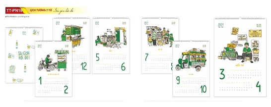 Mẫu lịch treo tường 7 tờ TT-PN18