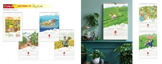 Mẫu lịch treo tường 7 tờ TT-PN19