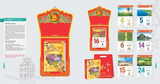 Mẫu lịch bloc siêu đại BL-NH06