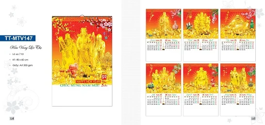 Mẫu lịch treo tường 7 tờ TT-MTV147