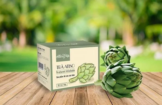 Nhận in hộp giấy đựng trà Atiso