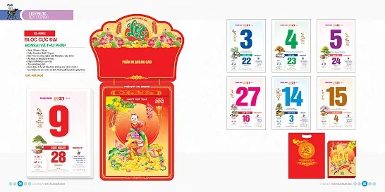 Mẫu lịch bloc cực đại BL-NB02