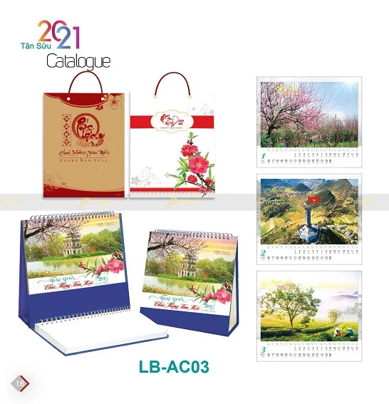 Mẫu lịch để bàn LB-AC03 Mẫu lịch để bàn LB-AC03