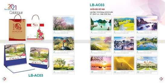 Mẫu lịch để bàn LB-AC03