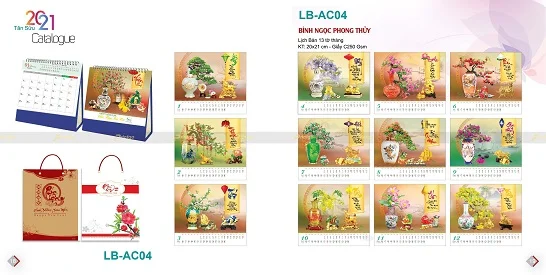 Mẫu lịch để bàn LB-AC04