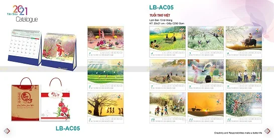 Mẫu lịch để bàn LB-AC05