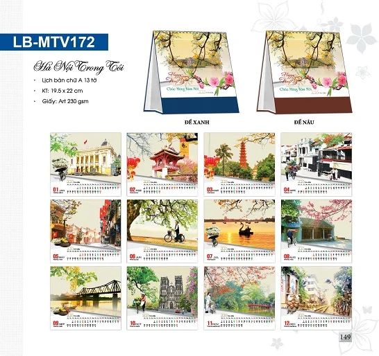 Lịch để bàn “Hà Nội trong tôi”