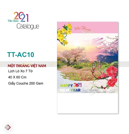 Lịch treo tường 7 tờ “Một thoáng Việt Nam”