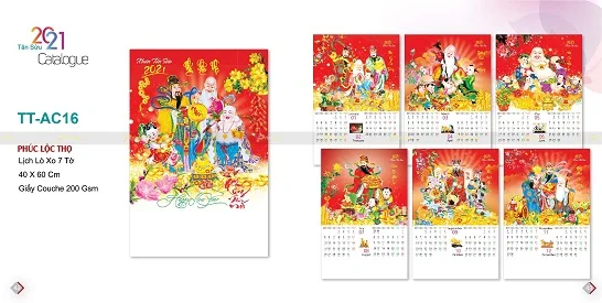 Mẫu lịch treo tường 7 tờ TT-AC16