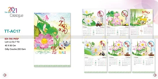 Mẫu lịch treo tường 7 tờ TT-AC17