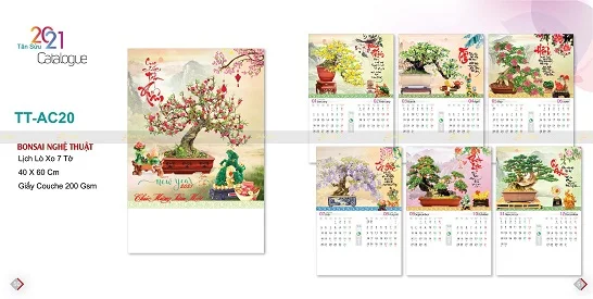 Mẫu lịch treo tường 7 tờ TT-AC20