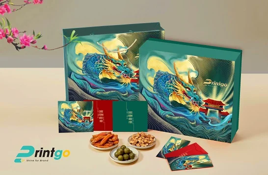 Mẫu hộp quà Tết chủ đề 