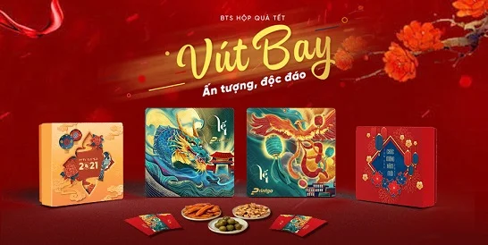 Mẫu hộp quà Tết chủ đề 