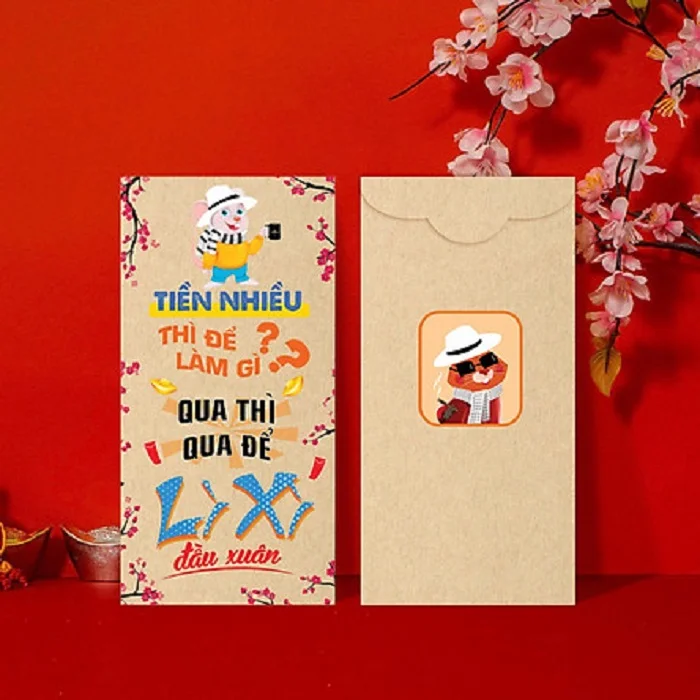 Mẫu lì xì năm mới “Chứng nhận lì xì” LXT-04