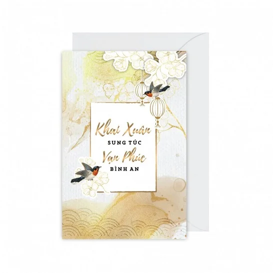 Thiệp chúc mừng Tết Khai Xuân