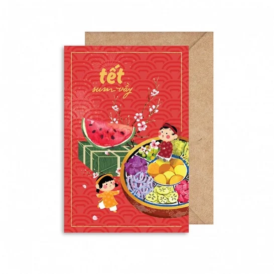 Thiệp chúc mừng Tết Sum Vầy