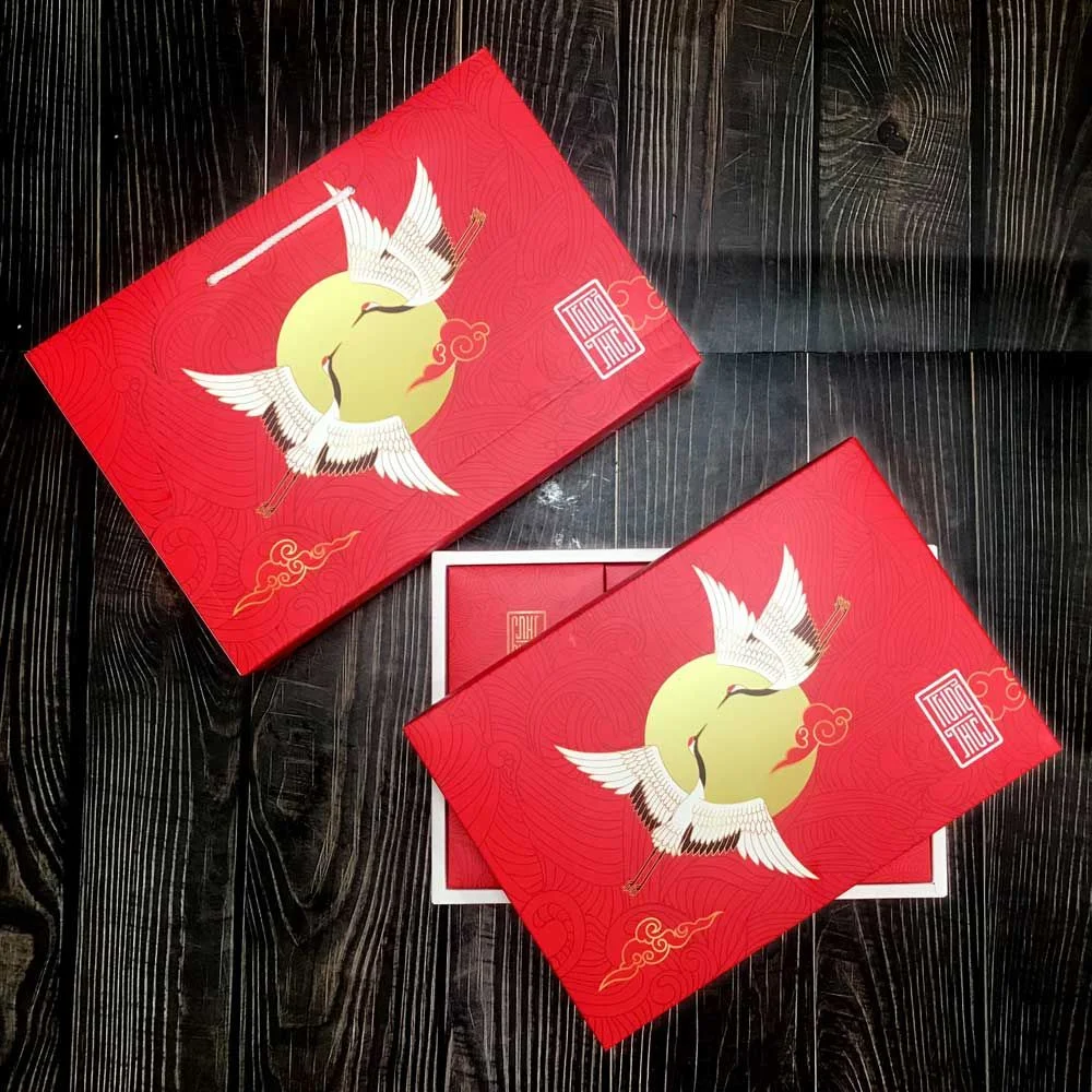 In hộp bánh trung thu giấy Ivory hộp âm dương 6 bánh