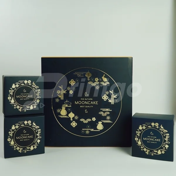 In hộp bánh Trung thu 4 bánh hoạ tiết độc đáo