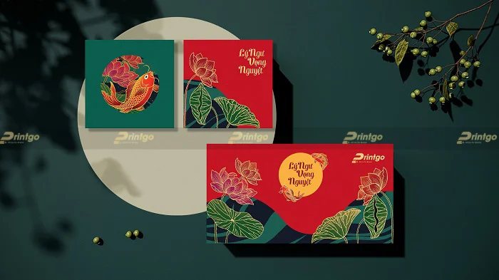 In hộp bánh trung thu Song Ngư 2 bánh